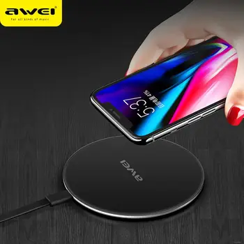 

AWEI W6 Qi Wireless Charger Fast Charging Charger for Phone Earphone Huawei Xiaomi