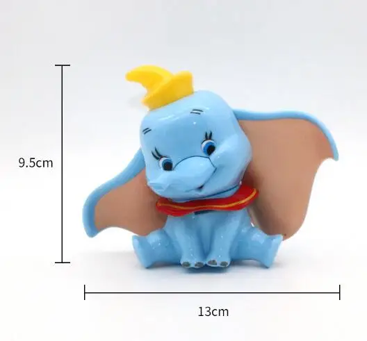 Disney аниме слон Дамбо мультфильм украшения Рисунок 10 см ПВХ фигурка торт игрушки вентиляторы Детские вечерние на день рождения рождественские подарки