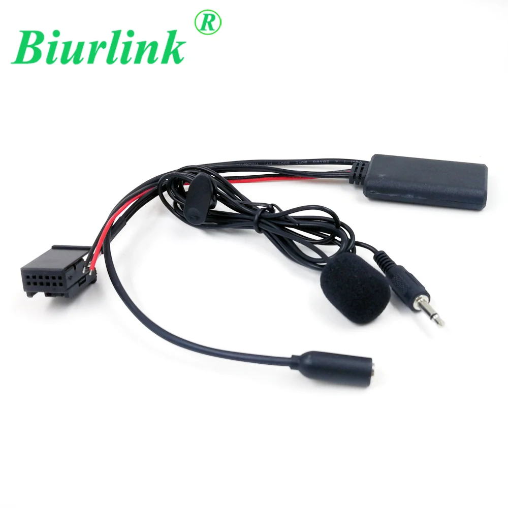 

Biurlink 3.5MM Removable Bluetooth 5.0 Microphone Music Audio AUX IN Adapter Cable for Opel CD70 NAVI DVD90 NAVI CD30 MP3 CDC40