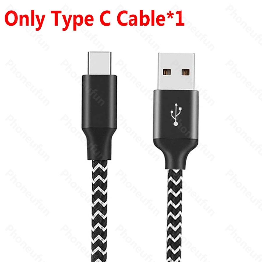 1 м 2 м 3 м 3 А кабель для быстрой зарядки usb type C для samsung Galaxy A50 A70 A80 S10e Note 10 для Xiaomi huawei P30 P20 Lite - Цвет: Only Cable