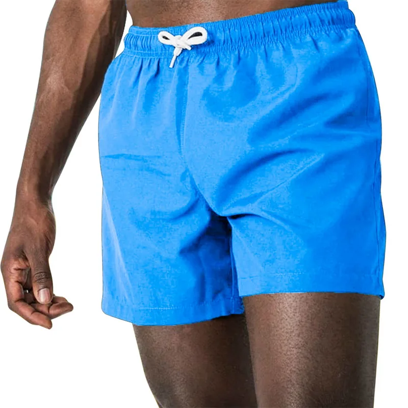4XL Summer Beach Men Shorts with Pocket Straight Male Casual Drawstring Short Men Plus Size Nylon Loose bermuda masculina - Цвет: as picture