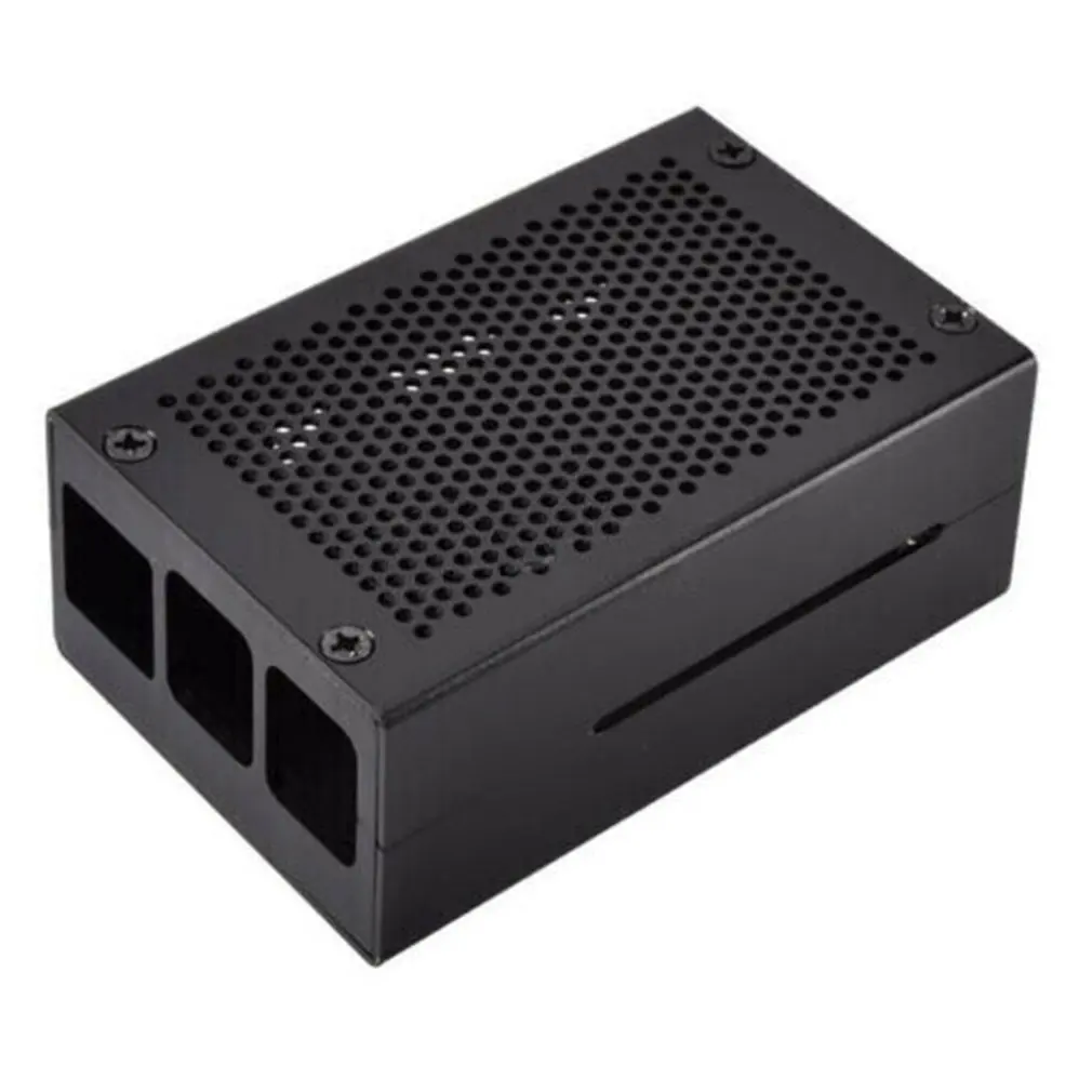 Для Raspberry Pi 4 Модель B универсальный алюминиевый чехол с бесплатным вентилятором чехол для Raspberry Pi 4 Модель B официальный корпус