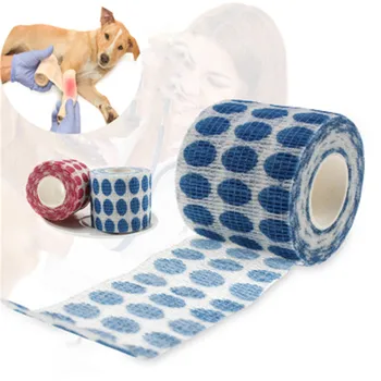 

Dog Self Adhesive Non-Woven Fabric Bandages Leg Knee Brace Straps Protection Waterproof Medical Elastic Bandage Pet Accessories