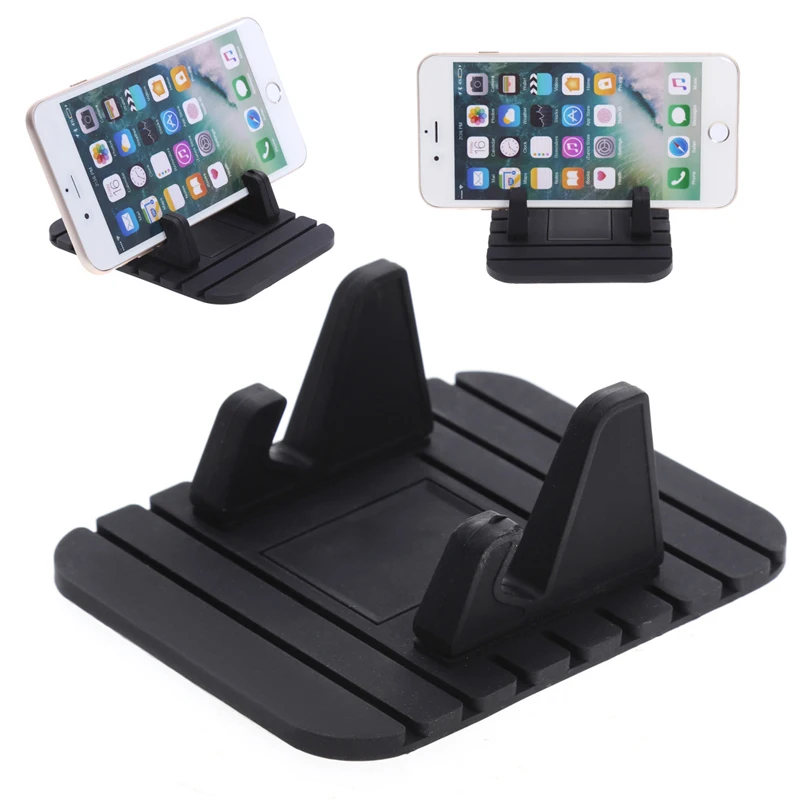 Car Ornament Decor Soft Silicone Phone Holder Anti Slip Mat Automobiles Dashboard Support Desktop Stand Bracket Car Accessories