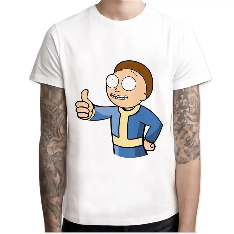 

Lus Los Rick And Morty Pickle Rick Asian Size Cartoon T-shirt Summer Short sleeve O-Neck Modal Rick y Morty Funny Tshirt