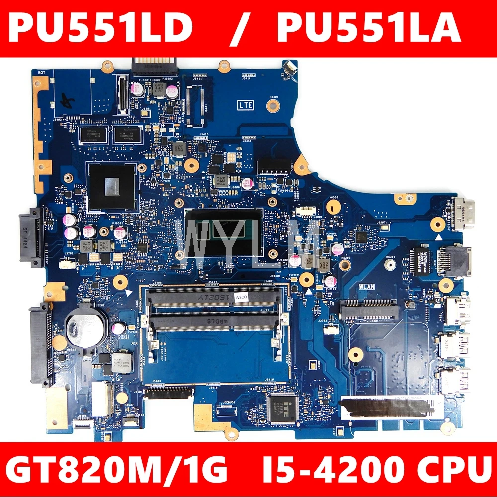 PU551LD с процессором i5-4200 материнская плата REV 2 0 для ASUS PRO551L PU551L PU551LA ноутбука DDR4