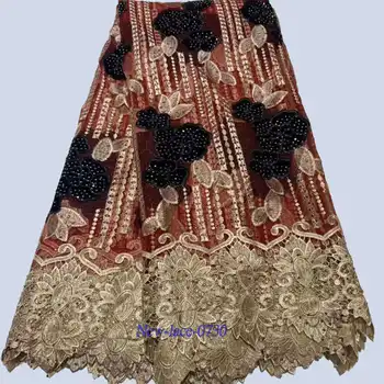 

Nigerian French Lace Fabrics 2019 African velvet Tulle Lace Fabric High Quality African Lace Wedding Fabric For Dres 01