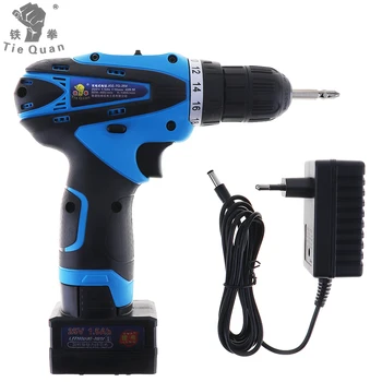 

25V Cordless Electric Drill Screwdriver Power Tools with Lithium Battery and Two-speed Adjustment for Handling Screws Punching