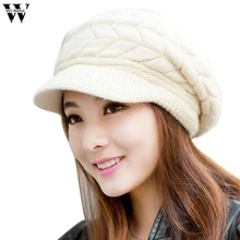 Womail шапочки шапка Модная женская шапка Зимняя Skullies вязаная шапка из кроличьего меха женская шапка sep 16