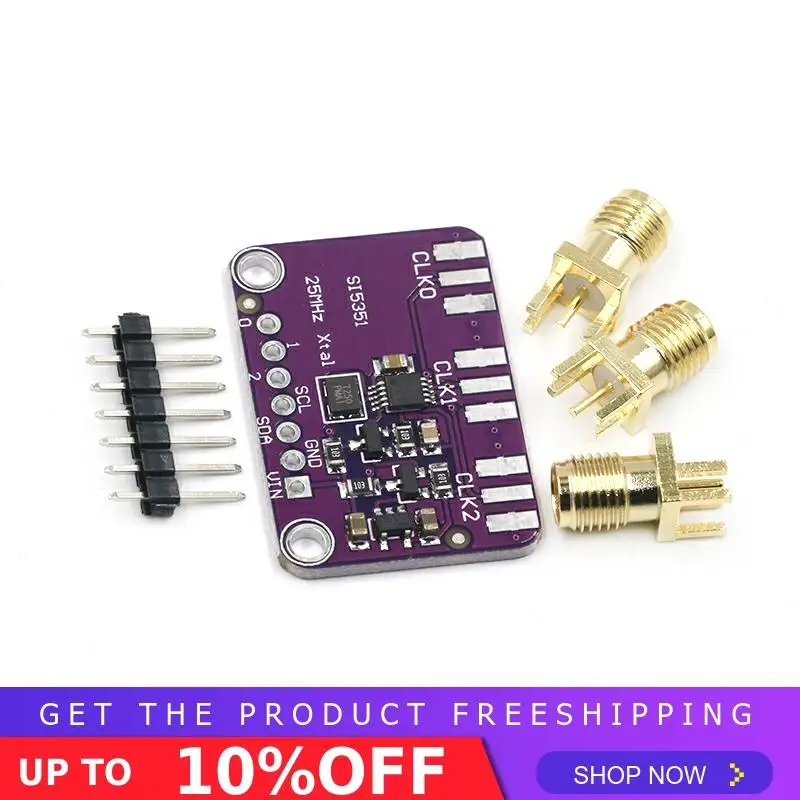 DC 3 V-5 V CJMCU-5351 Si5351A Si5351 I2C тактовый генератор коммутационная плата модуль генератор сигналов часы 8 кГц-160 МГц для Arduino