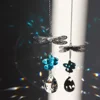 Dragonfly Handcrafted Hanging Crystal Garland Pendant DIY Chandelier Jewelry Center Part Window Garden Decoration 1