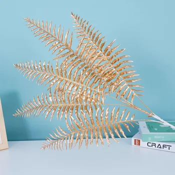 

New 5 Fork Persian Leaf Fern Leaf Grass Plants Wedding Hall Decoration Wedding Artificial Flower