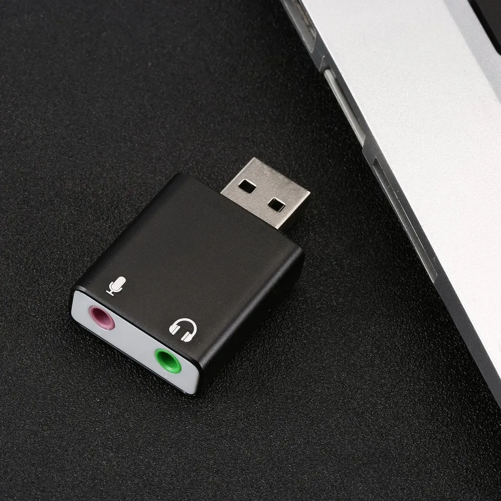 Hifi Magic Voice 7,1 CH звуковая карта USB с 3,5 мм динамиком наушники и микрофоны совместимы с Windows, Mac