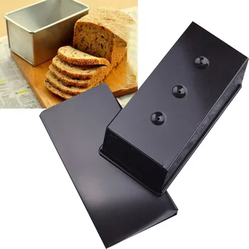 

750g Non Stick Loaf Pan Sealing Lid Cover Ventilation Holes Kitchen Baking Storing Fruit Cake Breads Tin Oven Tray