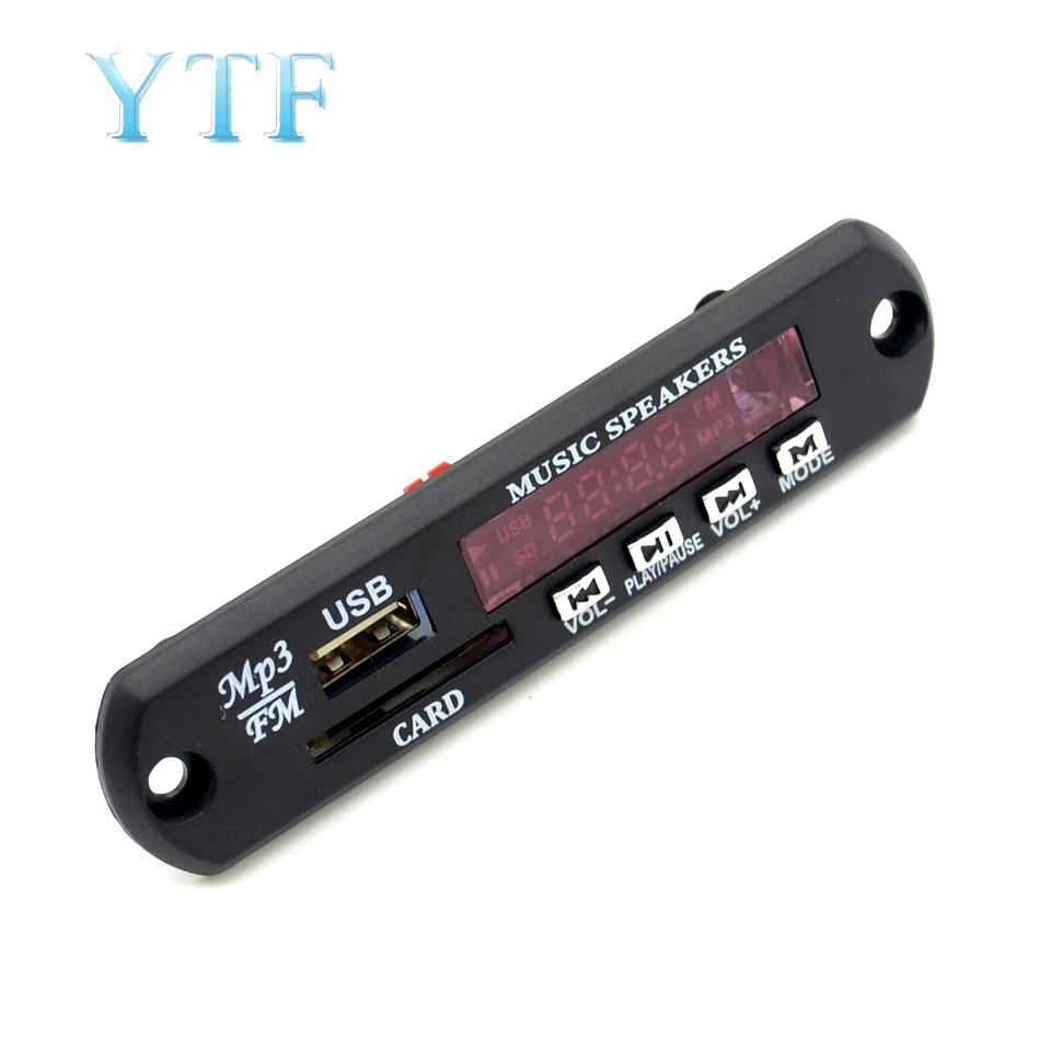 TZT Новое поступление беспроводной Bluetooth 12 в MP3 WMA декодер доска аудио модуль USB TF радио для автомобиля аксессуары