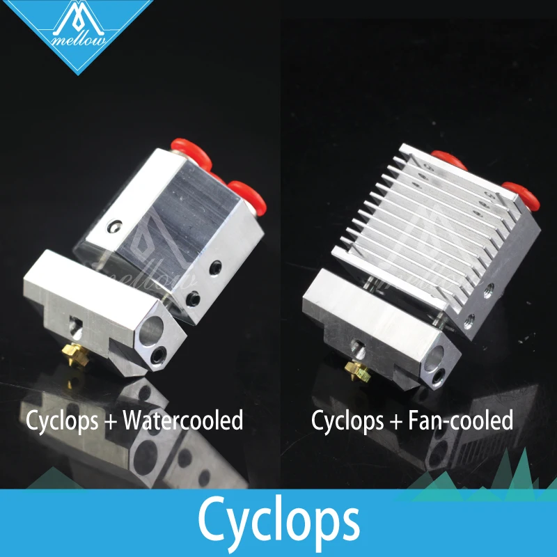 

Mellow 3D printer parts V6 Cyclops+/Chimera+ plus Multi-Extrusion Color 2 In 1 Out j-head HotEnd kit for bmg dual extruder