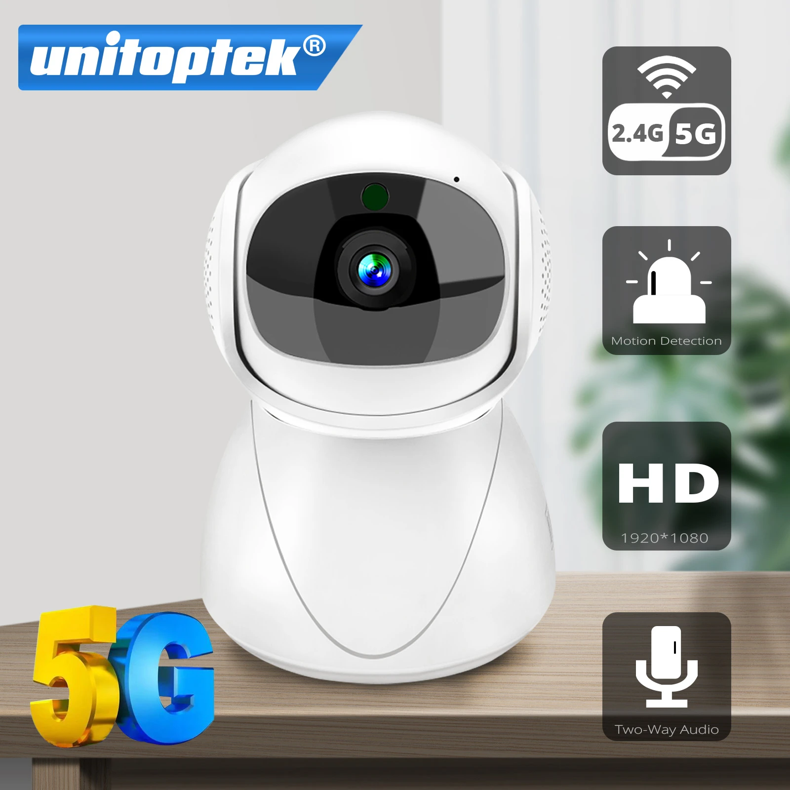 1080P HD Wireless IP Camera Home Security Smart WiFi Audio CCTV Night Vision 