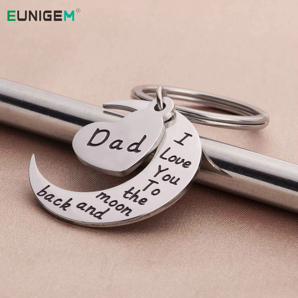 Gifts For Dad Fathers Day Present For Daddy Birthday Gift PAPA Necklace Keyring 