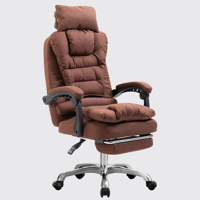 Executive Comfortable Fabric Reclining Office Chair Leisure Computer Chair With Swivel Function 5