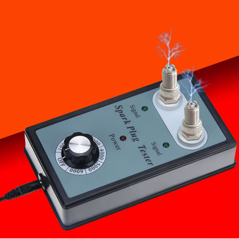 Adjustable Dual Hole Car Spark Tester Automotive Scanner Ignition Coil Detector Spark Plug Wire Diagnostic Tool Universal