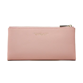 

PU Leather Clutch Zipper Wallet for Women Bifold Long Coin Purse Card Slots Holder with ID Window Ladies Clutch Bag Phone Bag