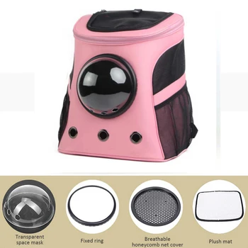 

Large Pet Backpack Portable Space Capsule Pet Carrier Bag Breathable Outdoor Puppy Cat Dog Travel Bag for Small Medium Dogs Cats