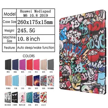 

Folio Magnet Case for Huawei MatePad Pro 10.8 Case Mediapad M6 10.8 2019 case Tablet PU Leather cover Funda Media pad M6