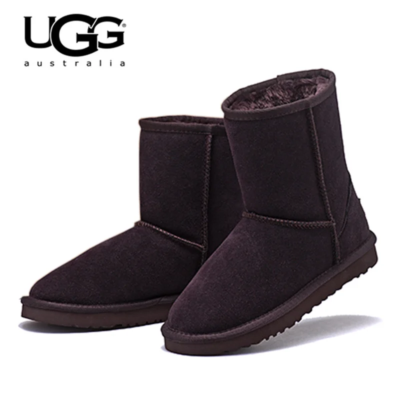

Snow Female UGG Boots 5825 Leather Fur Snow Boots Women Australia Boots Winter Ugg Boots For Women Warm Ugg Botas Mujer