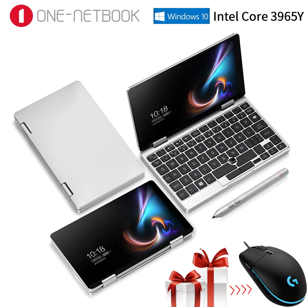 Один нетбук One Mix 1S ноутбук 7 дюймов Yoga карманный ноутбук Intel Core 3965Y 8 Гб 128 ГБ серебристый Win10 мини Игровые ноутбуки ноутбук