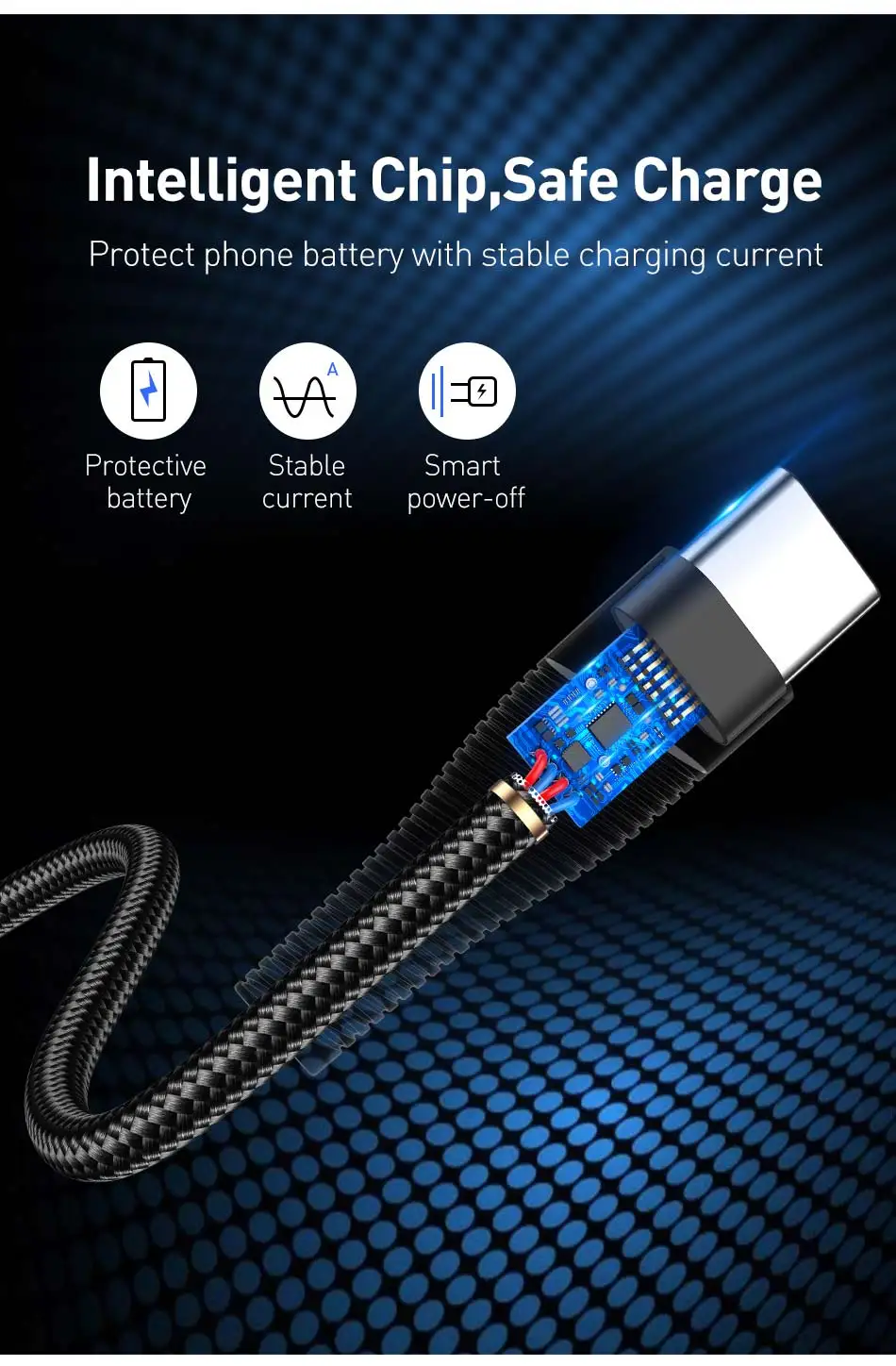 USLION 3A type-C кабель USB для быстрой зарядки samsung S10 S9 S8 A50 Xiaomi Redmi k20 Pro USB-C передачи данных кабель для мобильного телефона type-C