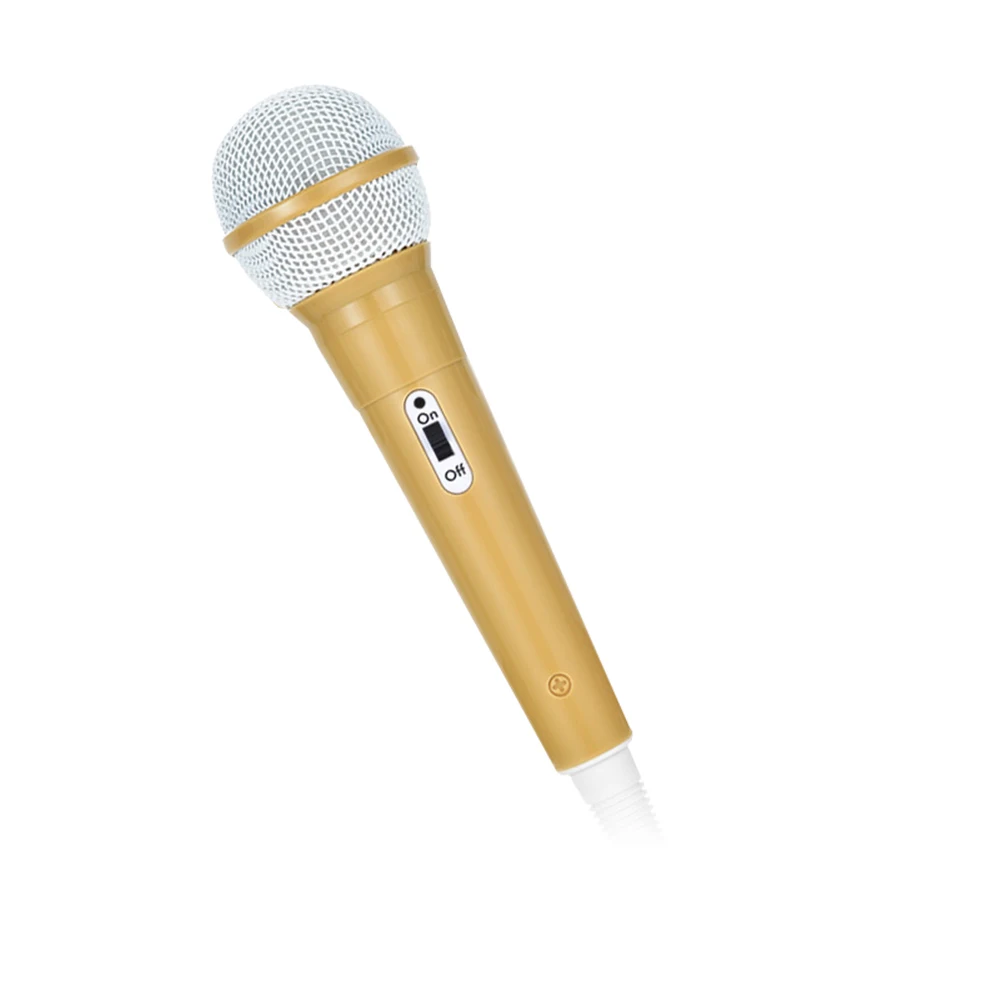Light Brown Детский проводной микрофон игрушечный музыкальный инструмент Караоке Пение ребенок Забавный Подарок Музыка микрофонные игрушки - Цвет: Light Brown