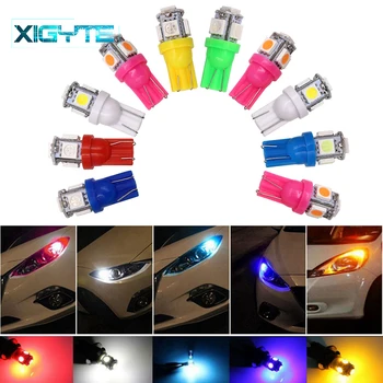 

10Pcs T10 5SMD LED Bulb 168 194 W5W Car Lights 5050 SMD Auto Lamp DC 12V Car Interior Lights Reading Parking bulb Car Styling