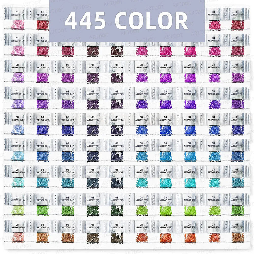 Diamond Painting DMC 447 Colors Embroidery Tools Rhinestone Cross Stitch Full Stone Crystal Bead Accessory Home Decor | Дом и сад