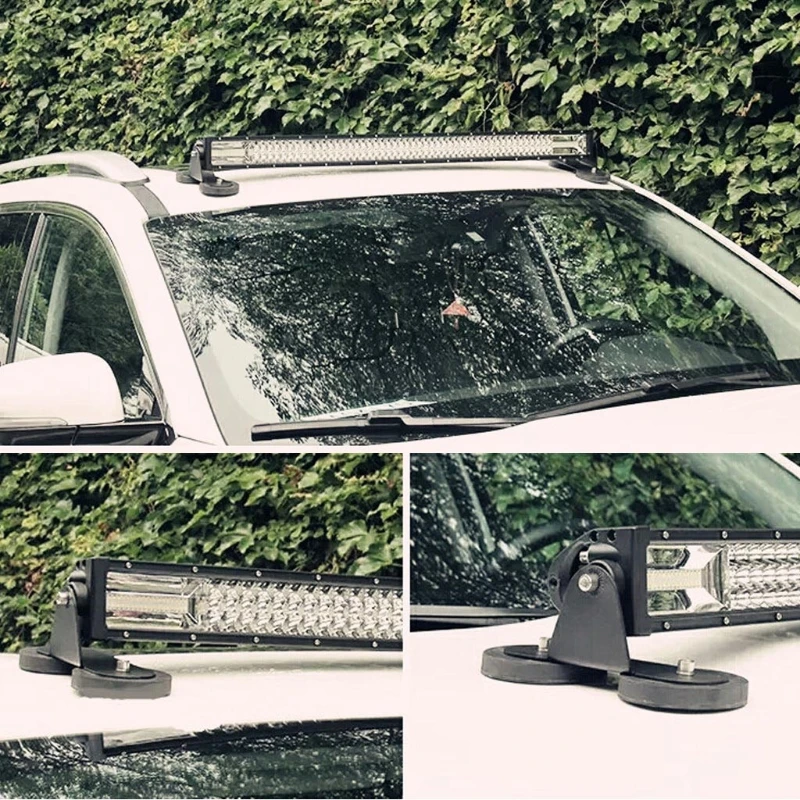 

Powerful Mount Bracket Holder Strong Magnetic Base Roof LED Light Bar Offroad D0AC