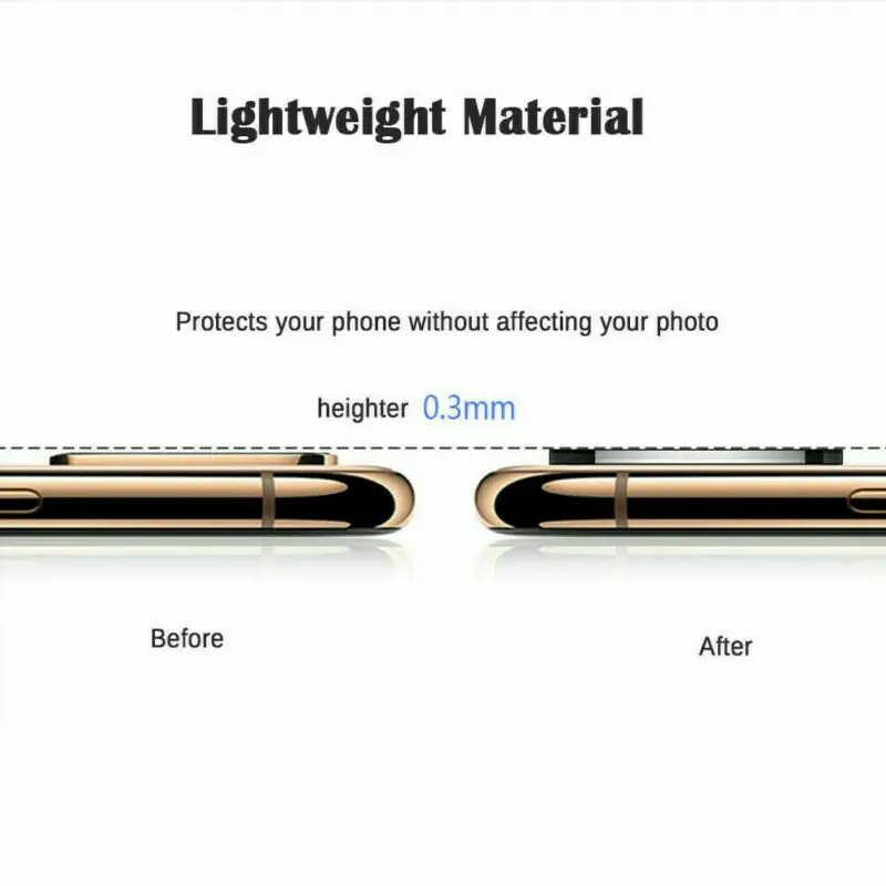 Подходит для Apple iPhone X XS MAX секундная Замена для iPhone11 PRO MAX наклейка на рассеиватель Модифицированная крышка камеры чехол из титанового сплава