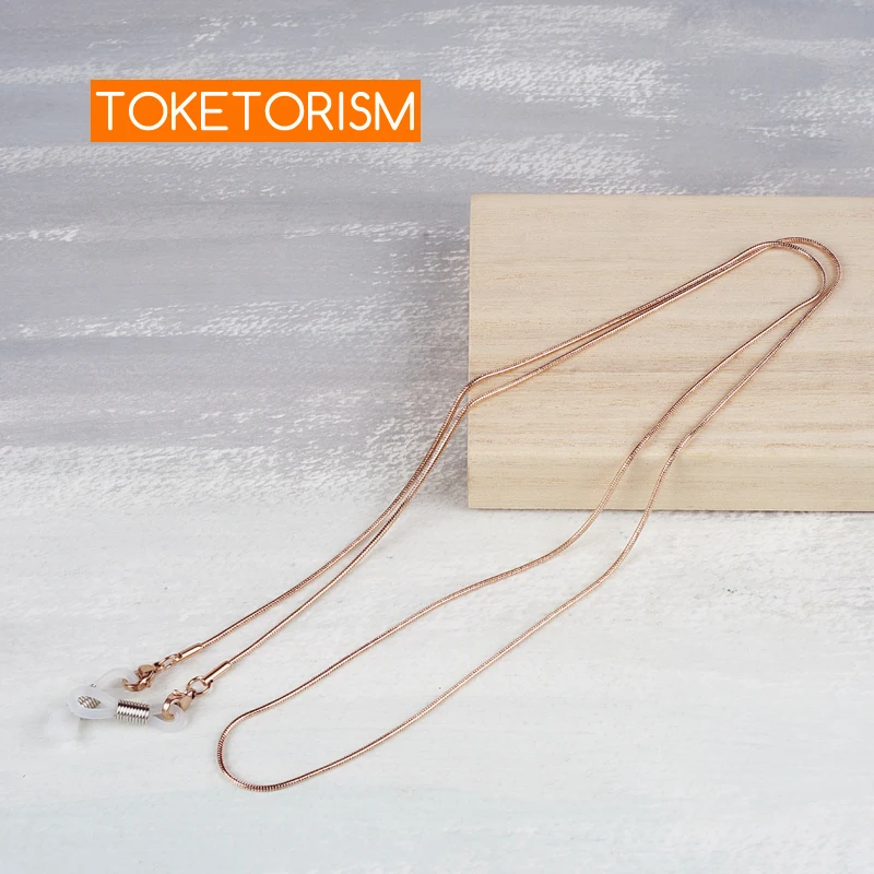 

Toketorism fashion chains for glasses quality electroplate stainless steel lanyards for sunglasses TM9