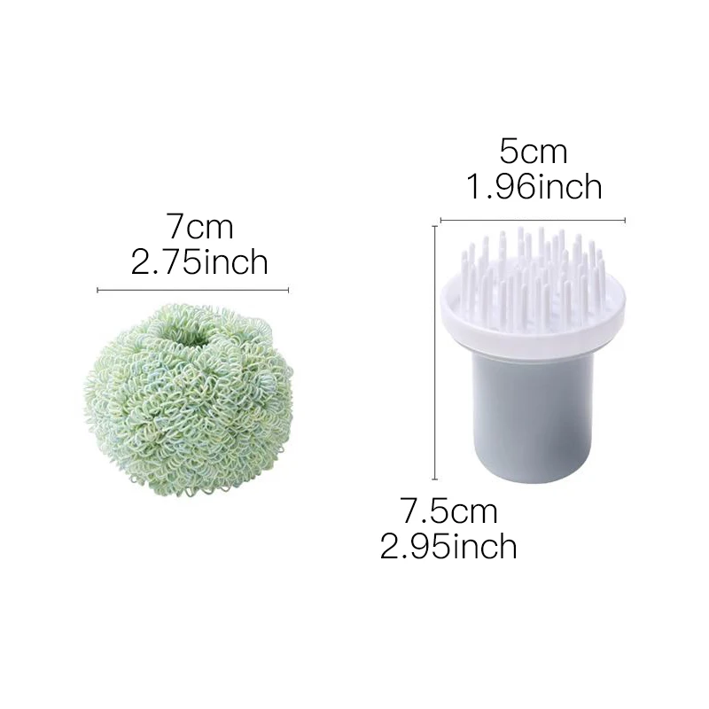 Kitchen Nanofiber Clean Rub Scrubbing Scouring Pad Household Detachable Steel Wool Scrubber for Kitchen Bathroom Cleaning Ball Kitchen Nanofiber Clean Rub Scrubbing Scouring Pad Household Detachable Steel Wool Scrubber for Kitchen Bathroom Cleaning Ball