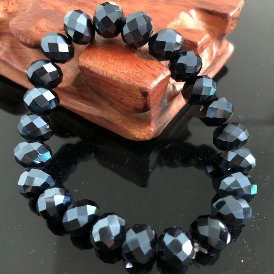 Элегантный роскошный браслет с кристаллами, блестящие ювелирные изделия для женщин и девочек, подарки, 10 цветов - Окраска металла: deep blue