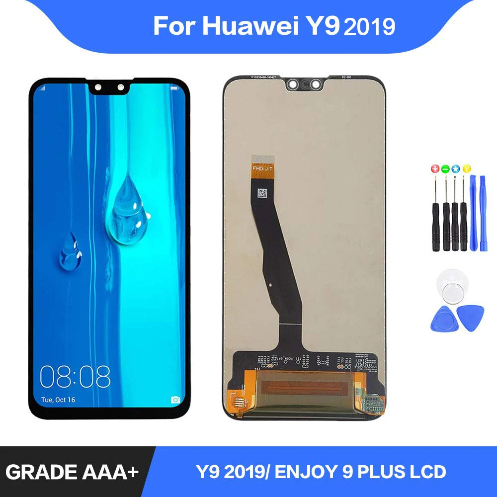 

For Huawei Y9 2019 LCD Display Touch Screen Digitizer Assembly Repair Parts for Huawei Y9 2019 Display with Frame Replacement