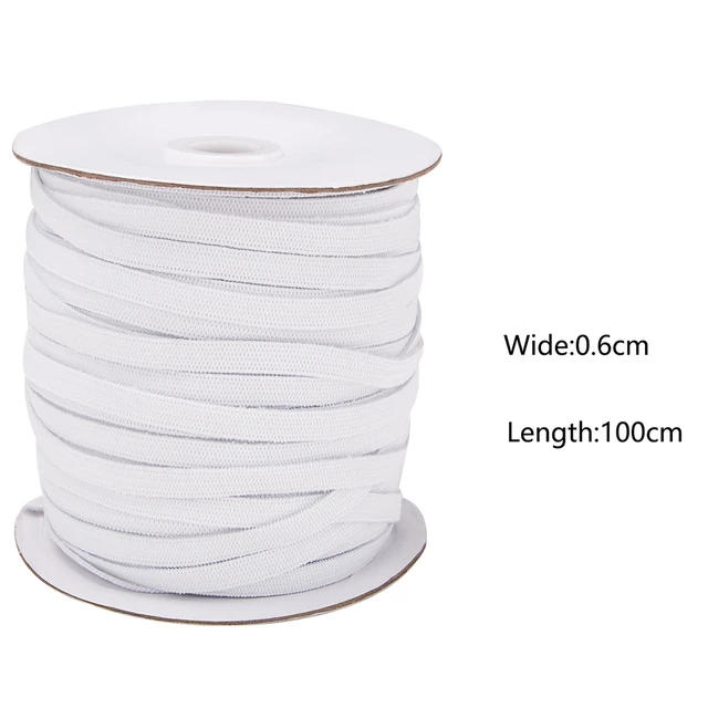 5mm 100Yards Elastic Band White Sewing Face Mask Elastic Cord Rope Sewing  Crafts DIY Mask Band - AliExpress