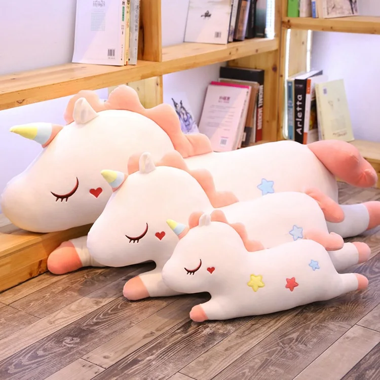 Hot Selling Unicorn Bolster Airable Blanket Plush Toys-Processing Customizable Logo Recruit Agents