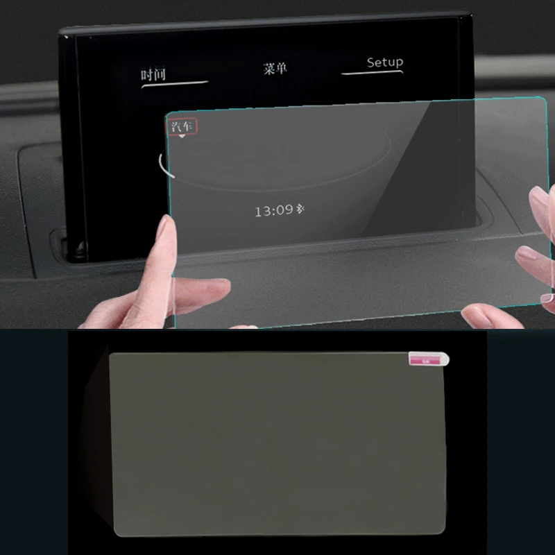 

For Audi A3 S3 8V 2014-2018 screen protector car GPS navigation LCD tempered glass film sticker interior car accessories