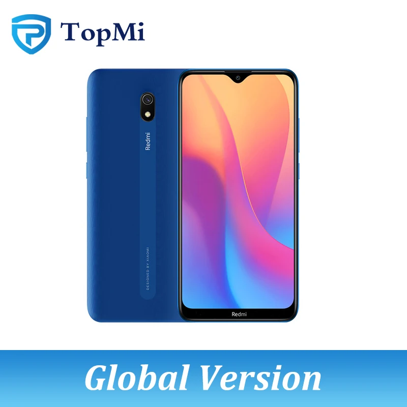 Ocean Blue Глобальная версия Xiaomi Redmi 8A смартфон 2 Гб ОЗУ 32 Гб ПЗУ Spnadragon 439 5000 мАч 6,2" экран 12 Мп задняя камера мобильный телефон - Цвет: Ocean Blue