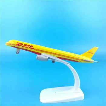 

16cm with Wheels DHL Cargo Plane Boeing B757 Aircraft Model DHL Collectible Airplane Models Decoration Logistics Gifts Toys