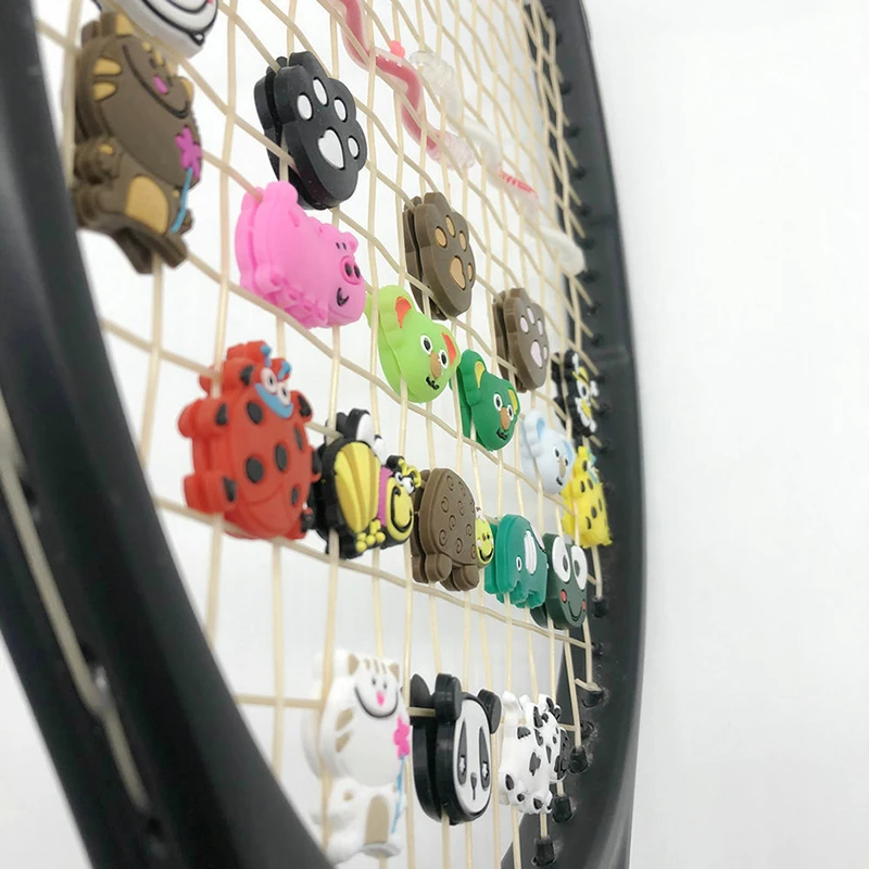 Tennis Racket Shock Absorber Silicone Durable Cartoon Animal Tennis Skirt Vibration Dampeners Tennis Accessories Retail New