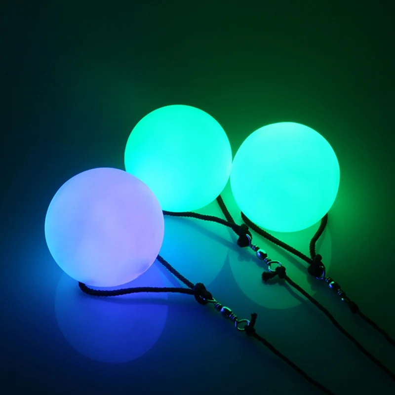 

Dancing Performance Accessories Belly Dance Balls RGB Glow LED POI Thrown Balls Professional Belly Dance Level Hand Props Stage