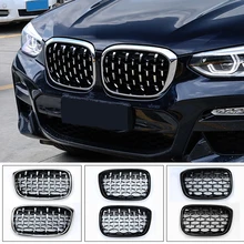 Для BMW X3 G01- автомобильные аксессуары Передняя средняя решетка гриль Замена декоративная накладка 2 шт