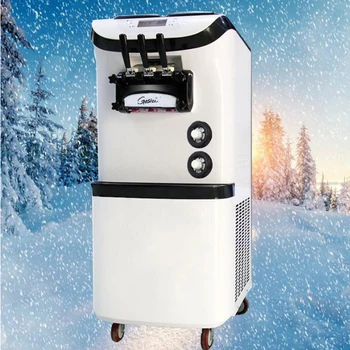 

The most popular commercial vertical ice cream machine genuine special offer three flavor ice cream maker for sale