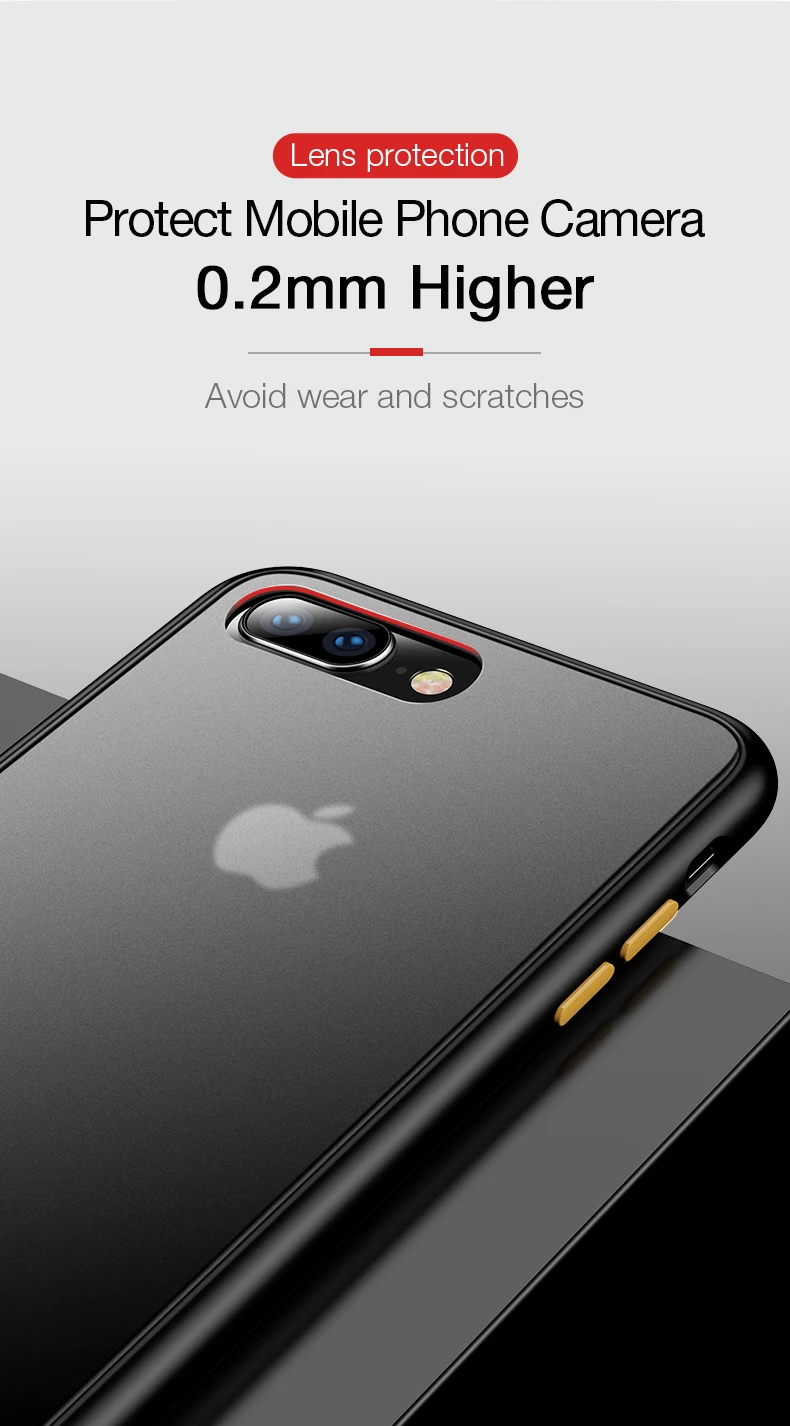 Cafele ультра тонкий 0,5 мм PP чехол для iPhone 7 8/7 8 Plus Роскошный чехол для телефона для iPhone 7 8 не царапается