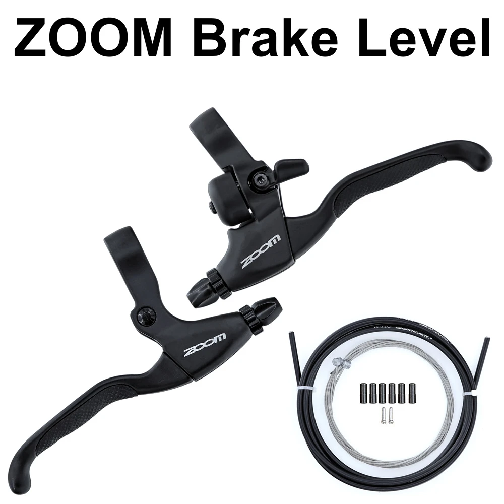 ZOOM bike Brake Lever with Bell Aluminum Alloy V Brake Disc Brake